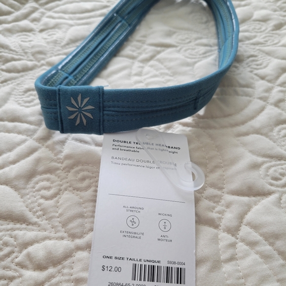 4/$15 SALE Athleta Girl | Double Trouble Headband Teal NEW - Picture 5 of 5